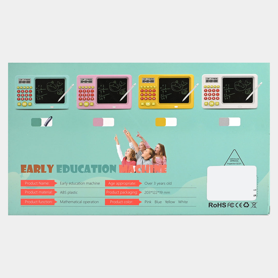 Writing Pad With Calculator Educational Toy For Kids