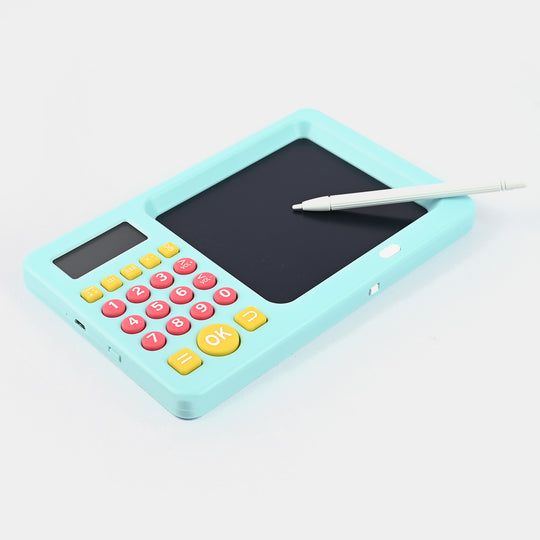 Writing Pad With Calculator Educational Toy For Kids