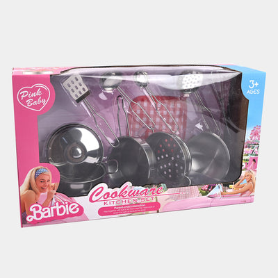 Barbie Stainless Steel Kitchen Set