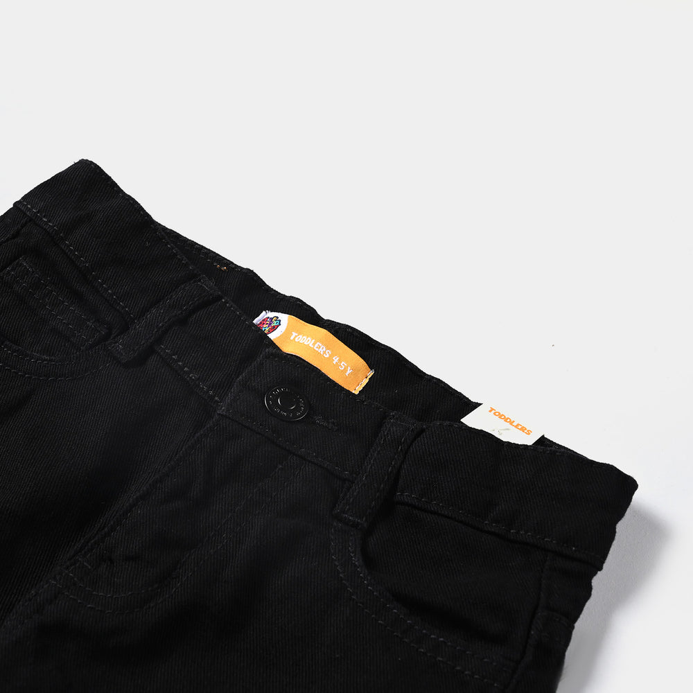 Boys Denim rigid Short Basic-BLACK