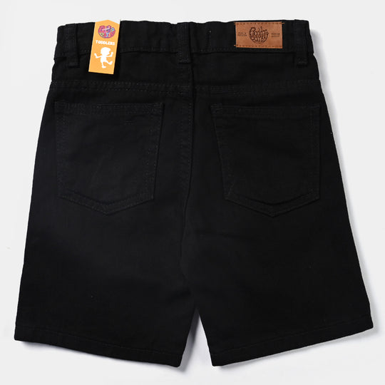 Boys Denim rigid Short Basic-BLACK