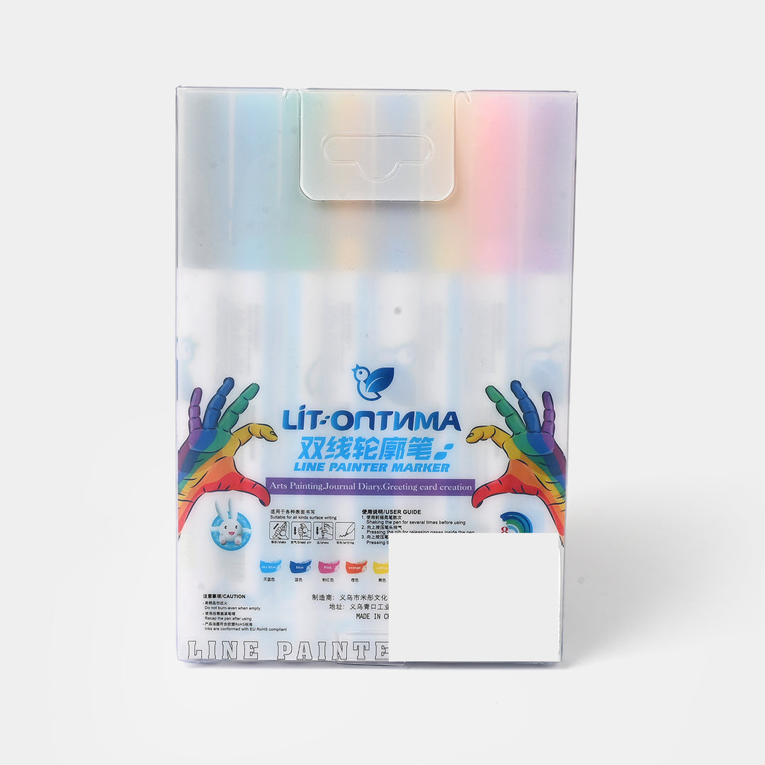 Outline Marker Color | 8PCs