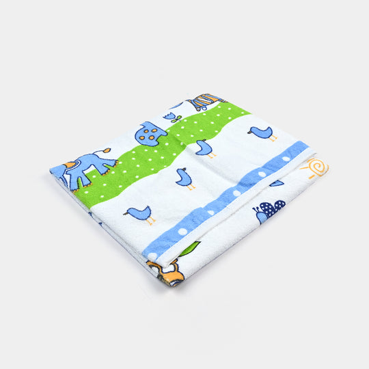 Changing Sheet Terry Printed 48x69 Jungle Blue