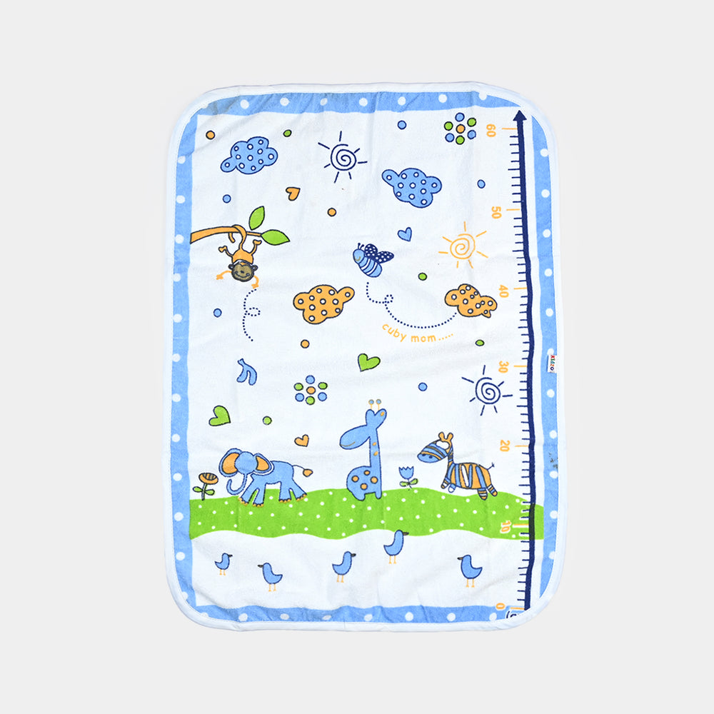 Changing Sheet Terry Printed 48x69 Jungle Blue