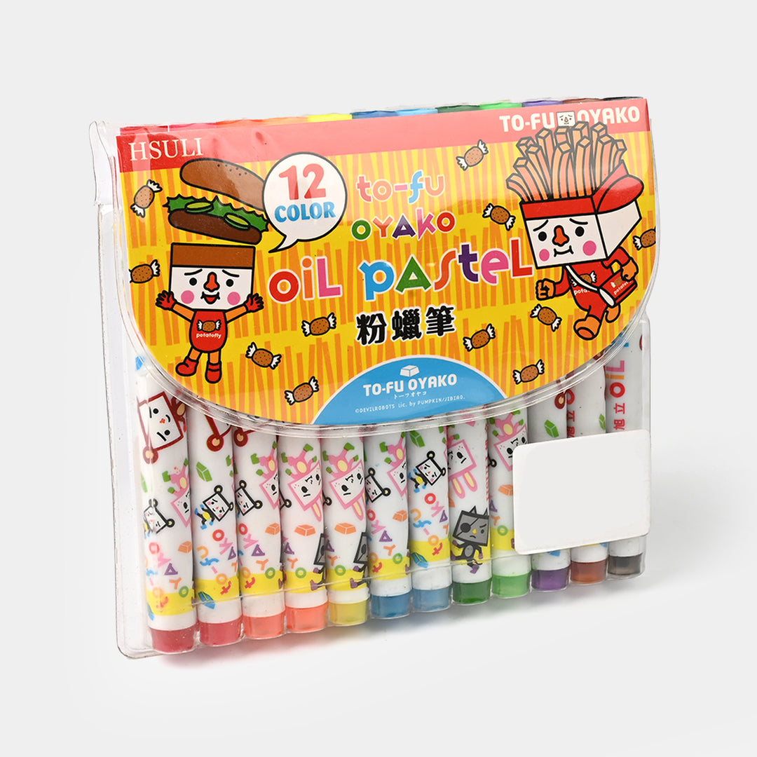 Pack Of 12 Oil Pastel Crayons/Markers
