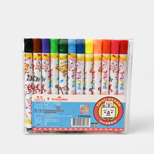 Pack Of 12 Oil Pastel Crayons/Markers
