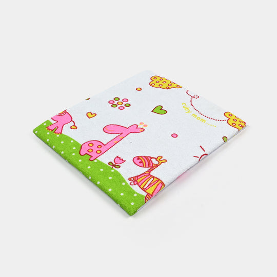 Changing Sheet Terry Printed 48x69 Jungle Pink