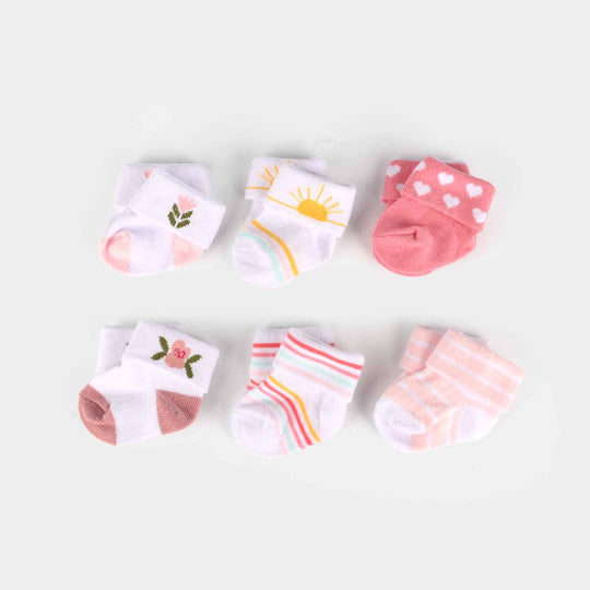 Baby Socks Set (6 Pairs) | 0-9M