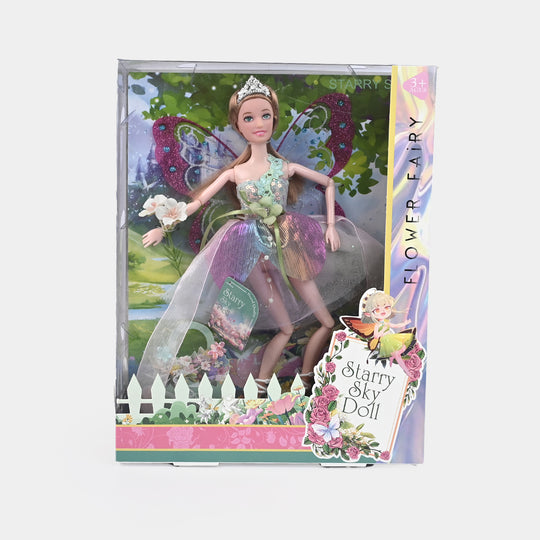 Starry Sky Flower Fairy Doll
