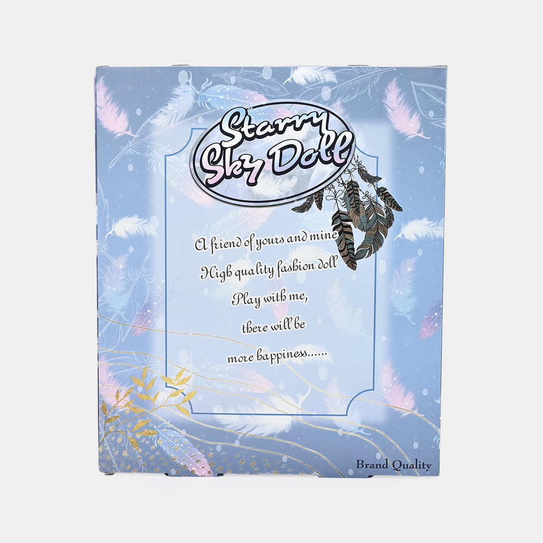 Starry Sky Princess Doll – Elegant Dress & Accessories Playset