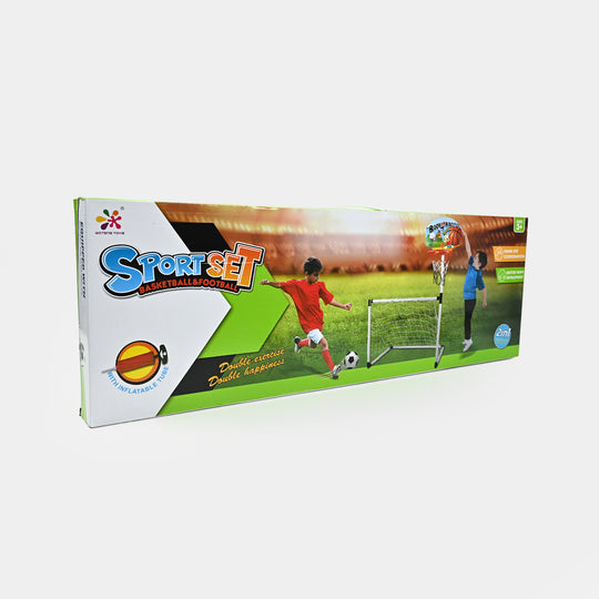 2 In 1 Sports Football & Basketball Play Set