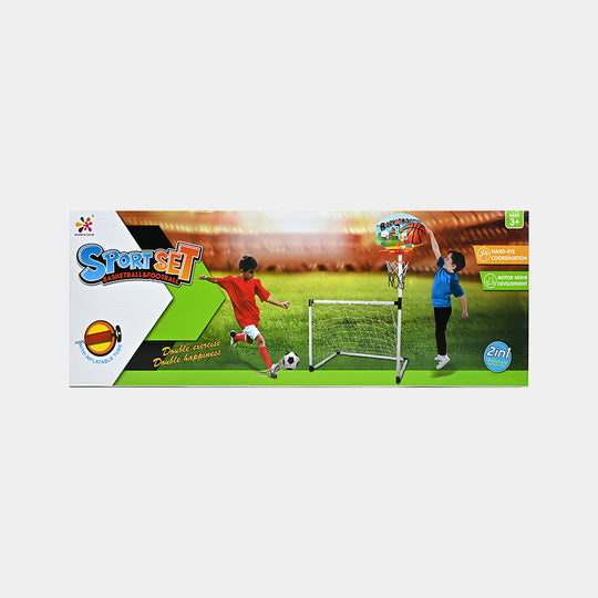 2 In 1 Sports Football & Basketball Play Set