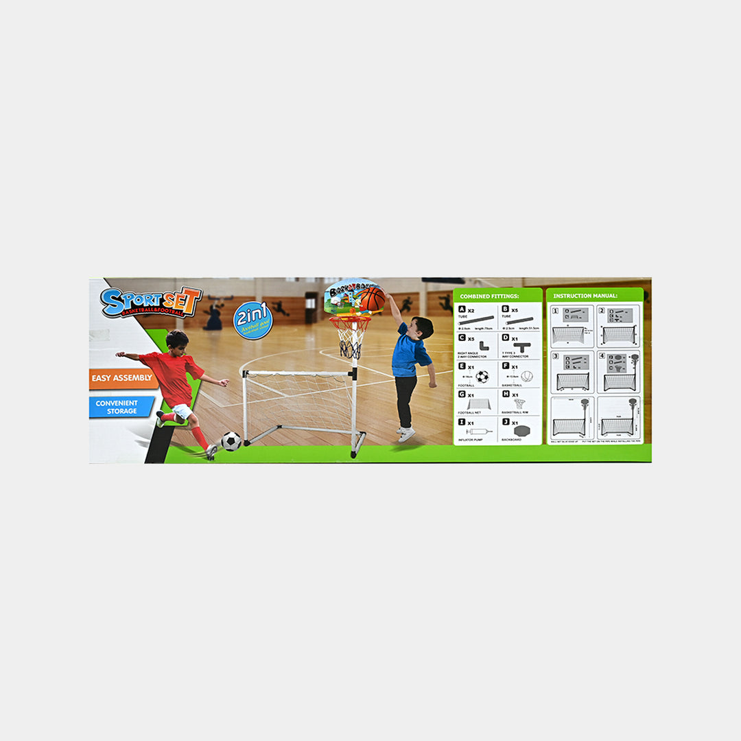 2 In 1 Sports Football & Basketball Play Set