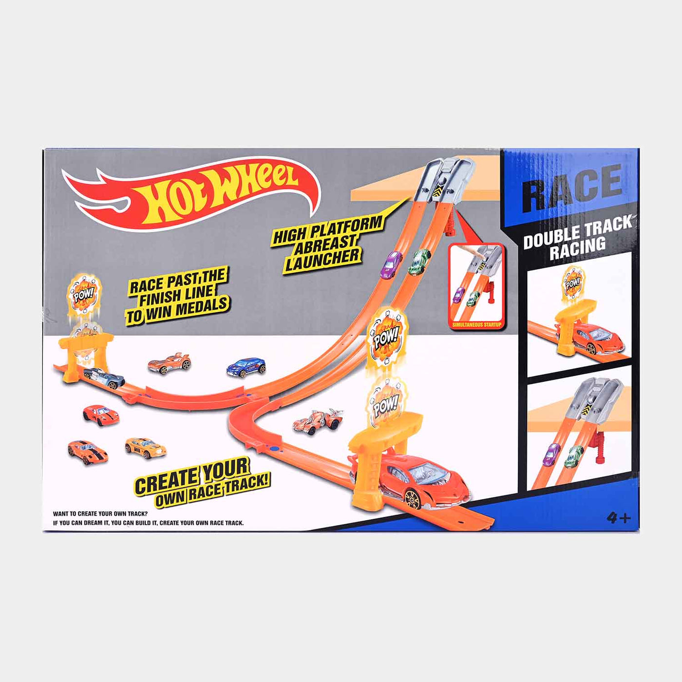 Hot Wheels Track Set With Metal Car For Kids