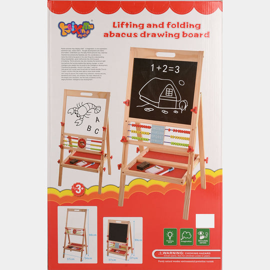 Lifting and Folding Wooden Drawing Board Easel Set