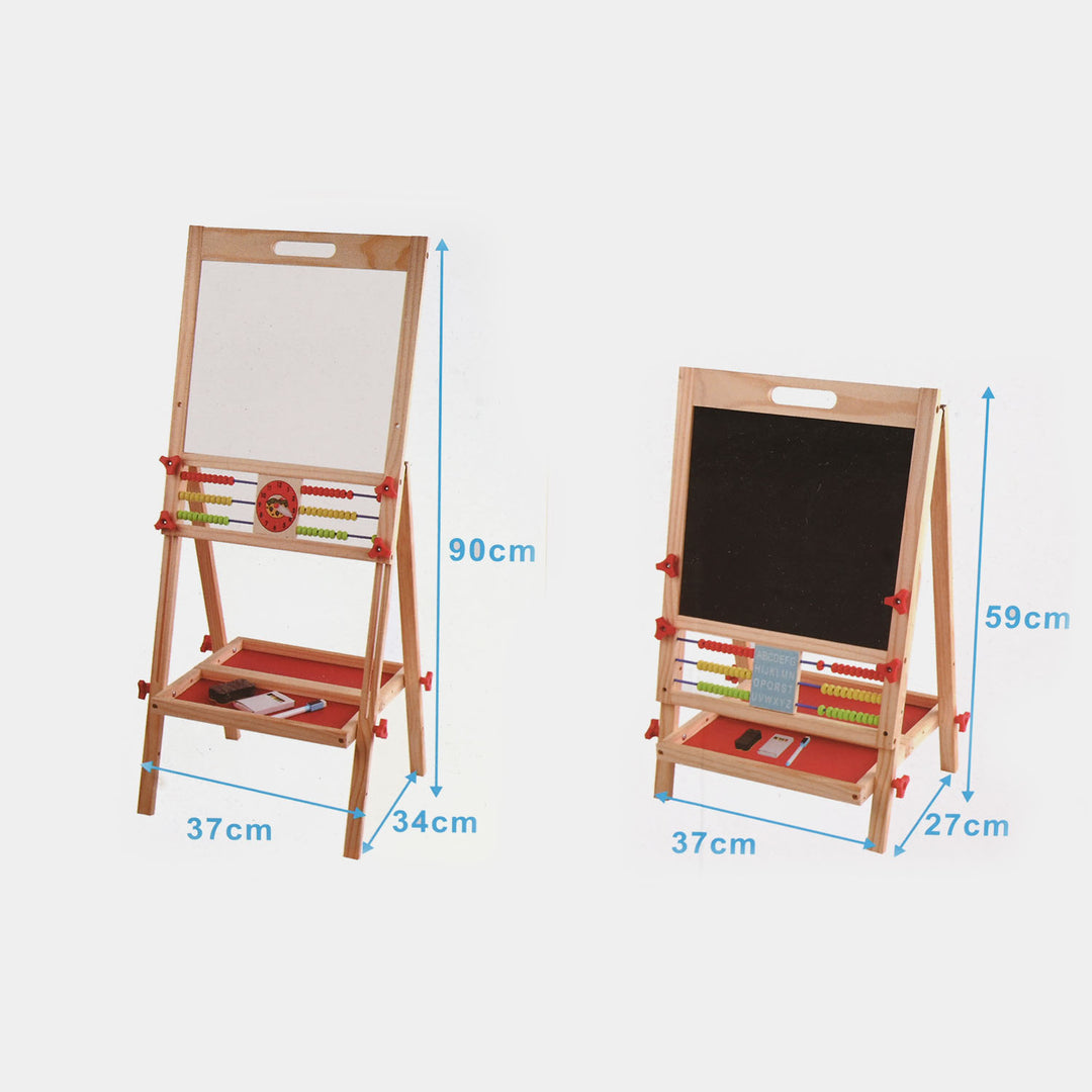 Lifting and Folding Wooden Drawing Board Easel Set