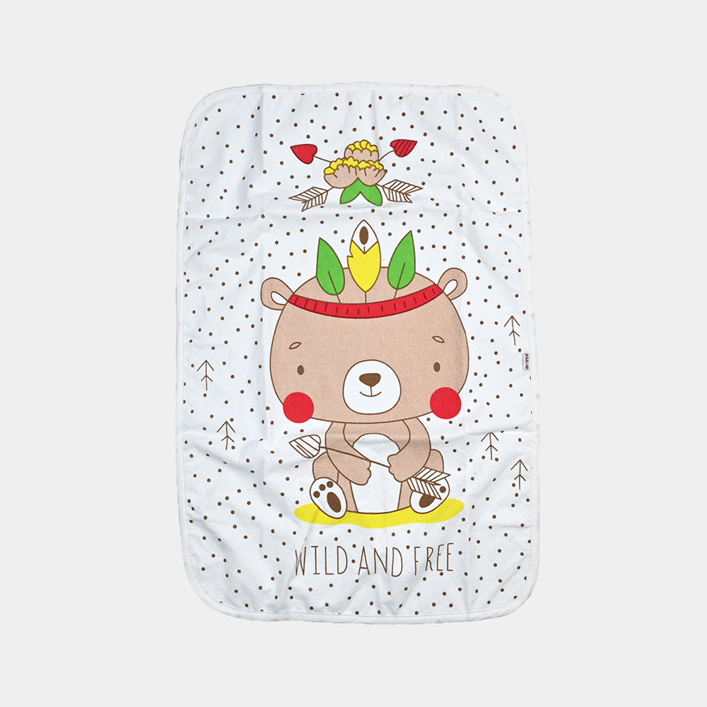 Changing Sheet Terry Printed 48x69 Bear Brown