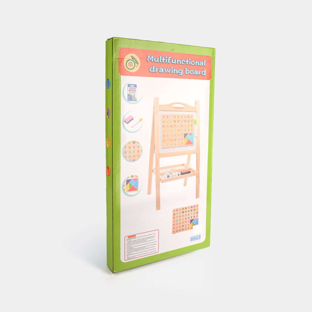 Multifunctional Drawing Board Wooden Art Easel Set