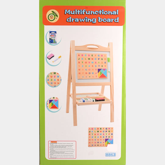 Multifunctional Drawing Board Wooden Art Easel Set