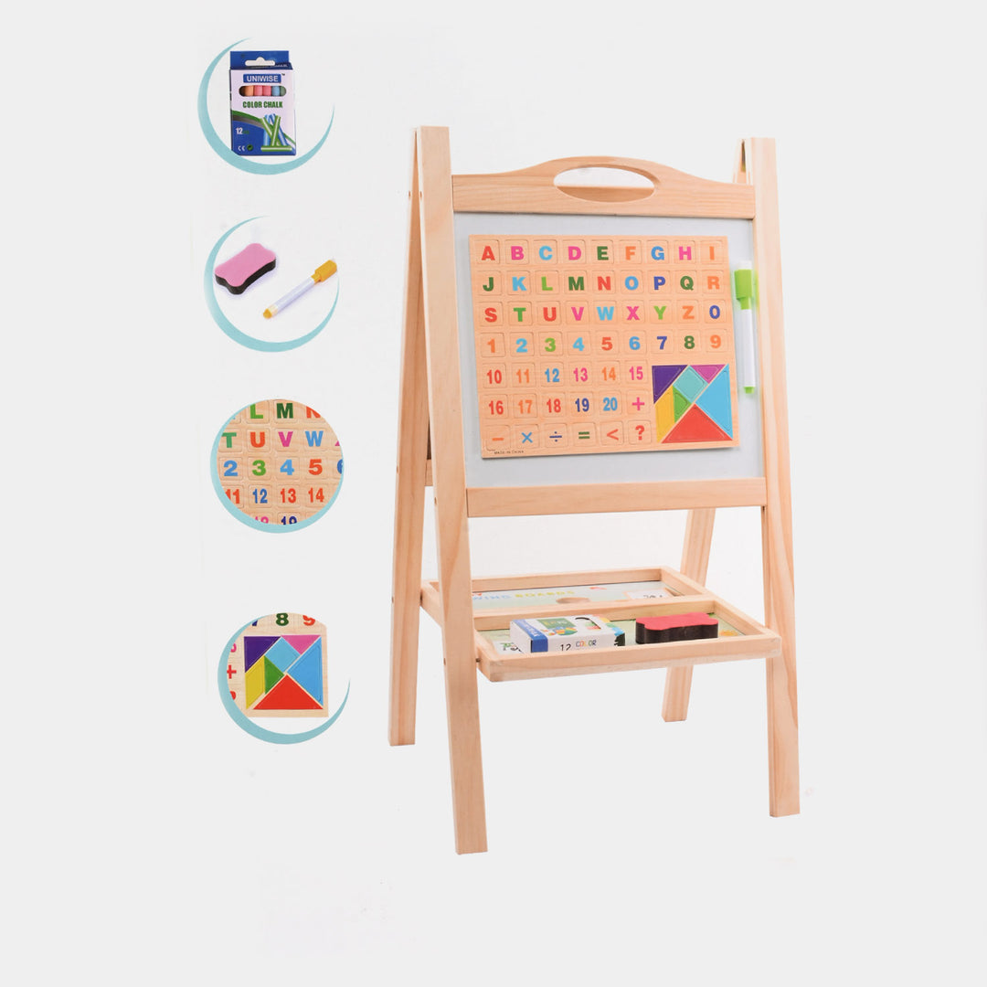 Multifunctional Drawing Board Wooden Art Easel Set
