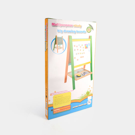 Multipurpose Wooden Drawing Board for Kids