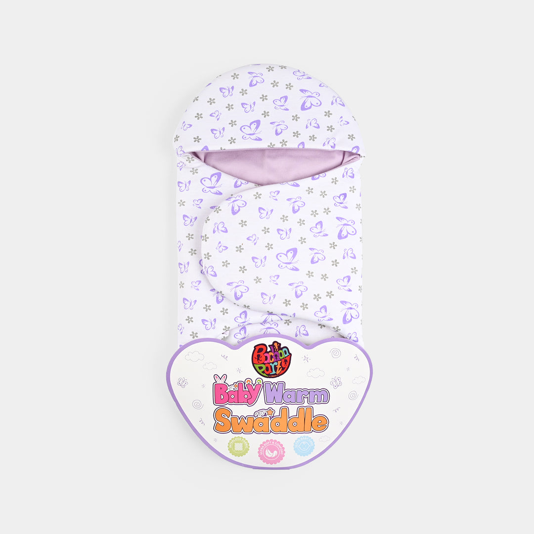 Infant Baby Foam Swaddle Butterfly | Purple