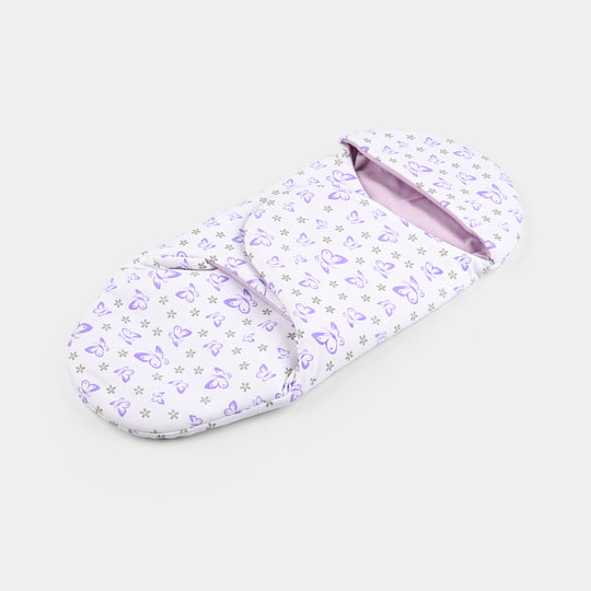 Infant Baby Foam Swaddle Butterfly | Purple