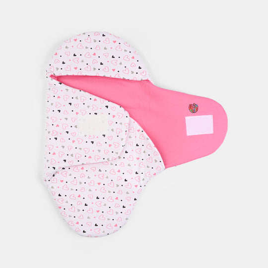 Infant Baby Foam Swaddle Heart | Pink