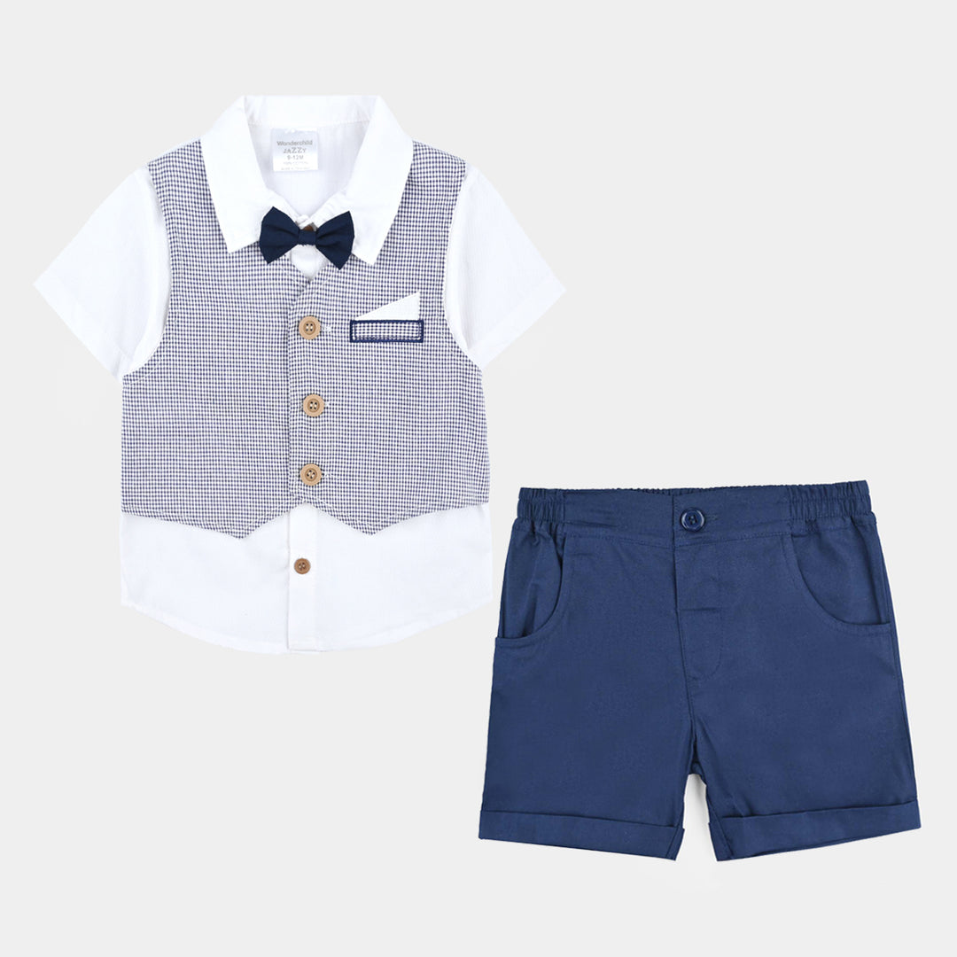 Infant Unisex Cotton Interlock Woven Suit