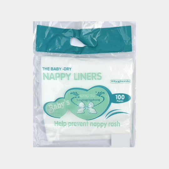 BABY-DRY NAPPY LINERS – 100 Pieces