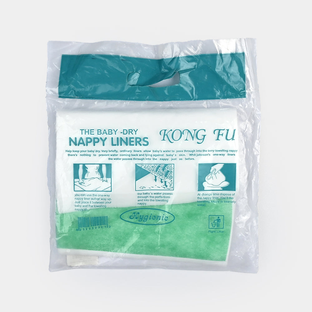 BABY-DRY NAPPY LINERS – 100 Pieces