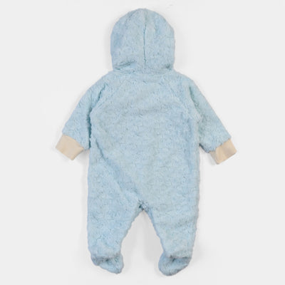 Infant Boys Knitted Character Romper - Sky Blue