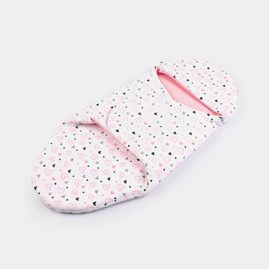 Infant Baby Foam Swaddle Heart | Light Pink