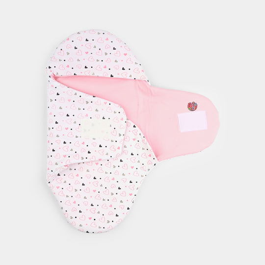 Infant Baby Foam Swaddle Heart | Light Pink