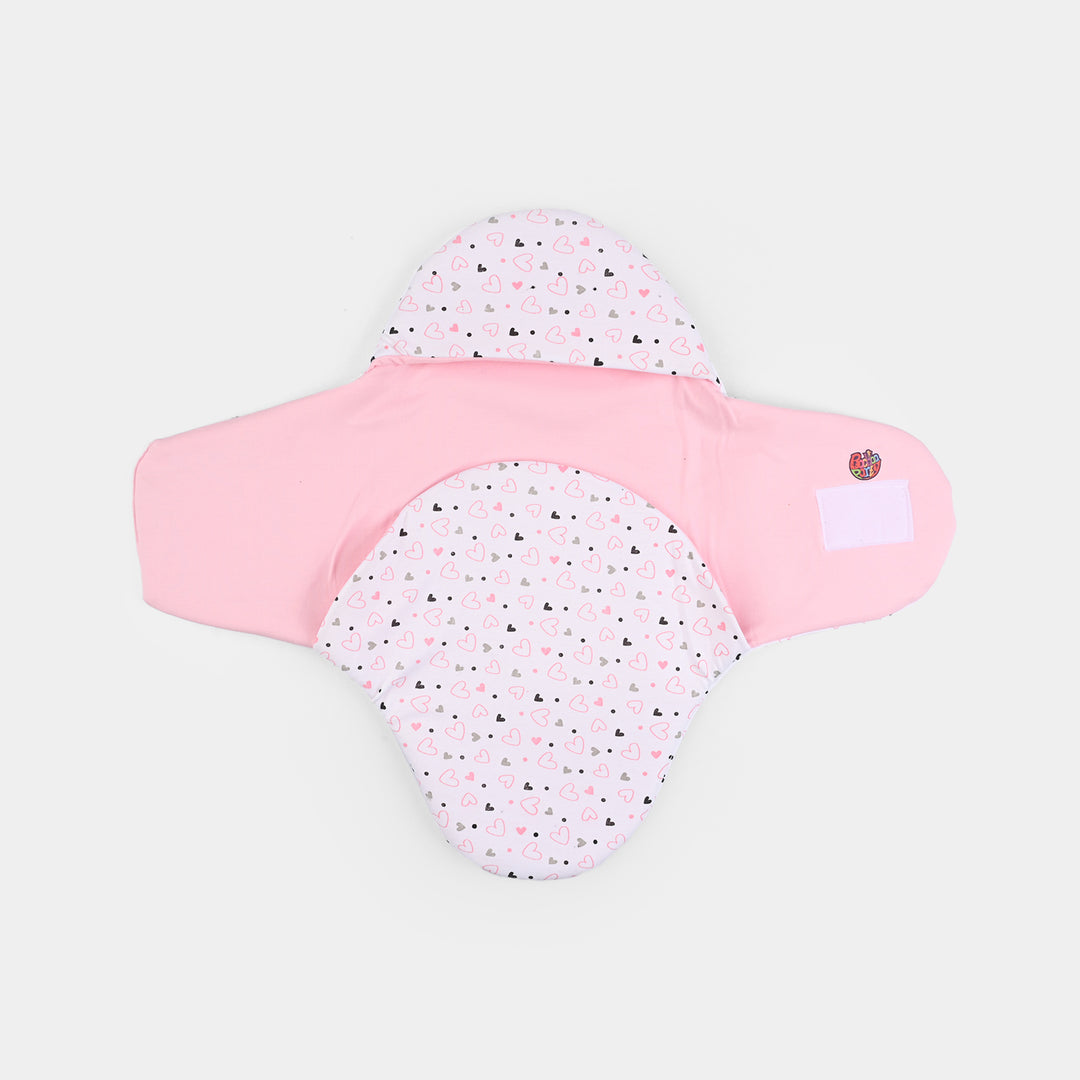 Infant Baby Foam Swaddle Heart | Light Pink