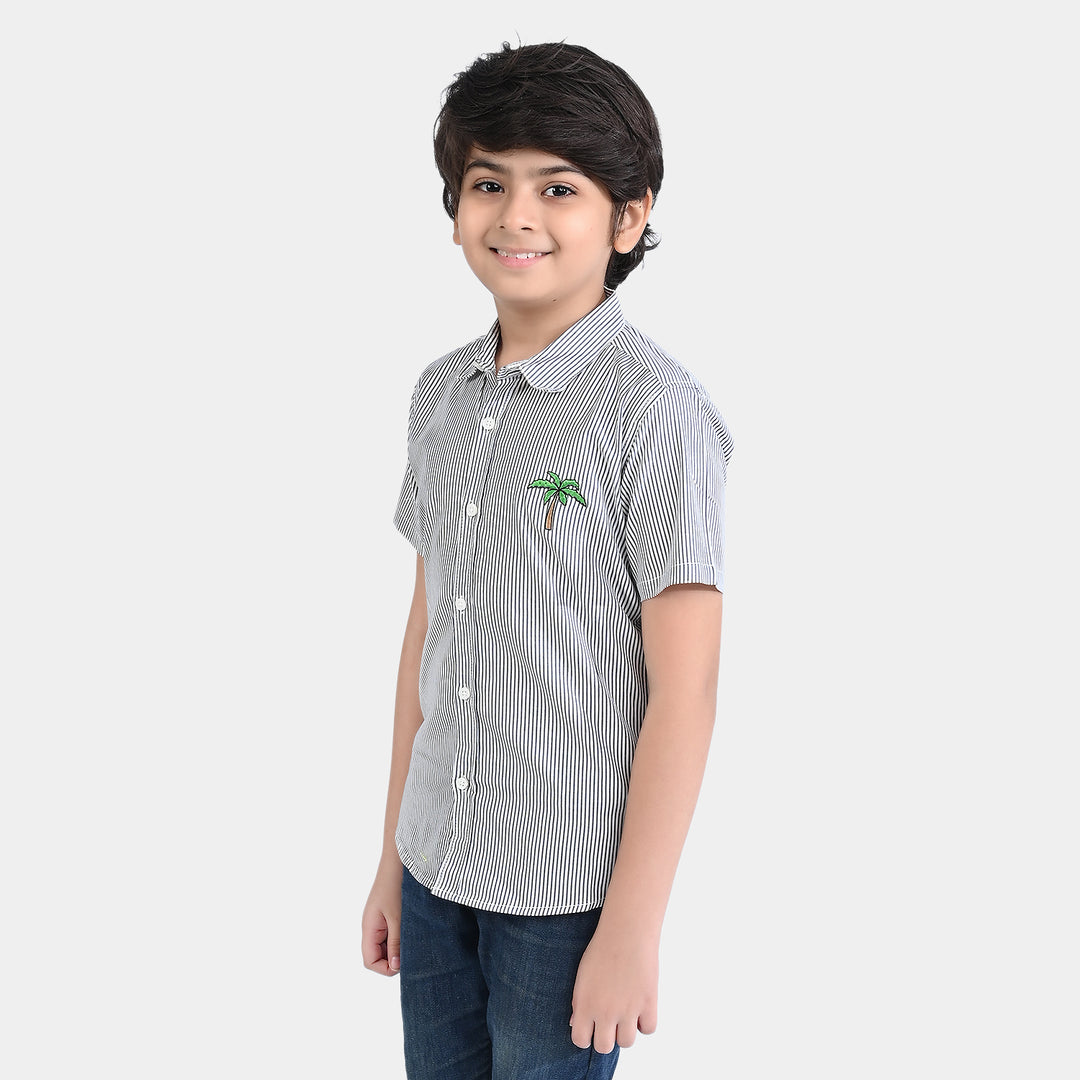 Boys Cotton Casual Shirt H/S Summer Mood-Striper