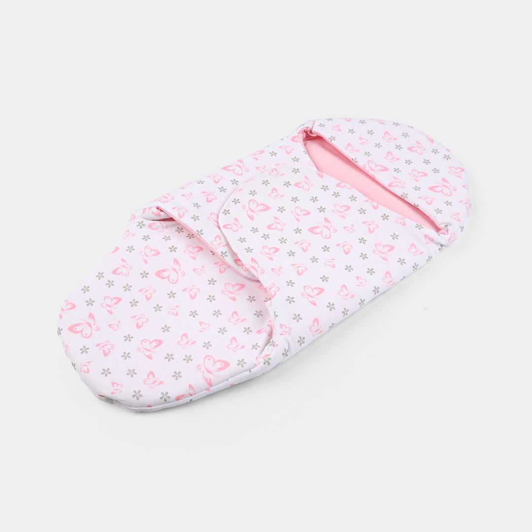 Infant Baby Foam Swaddle Butterfly | Light Pink