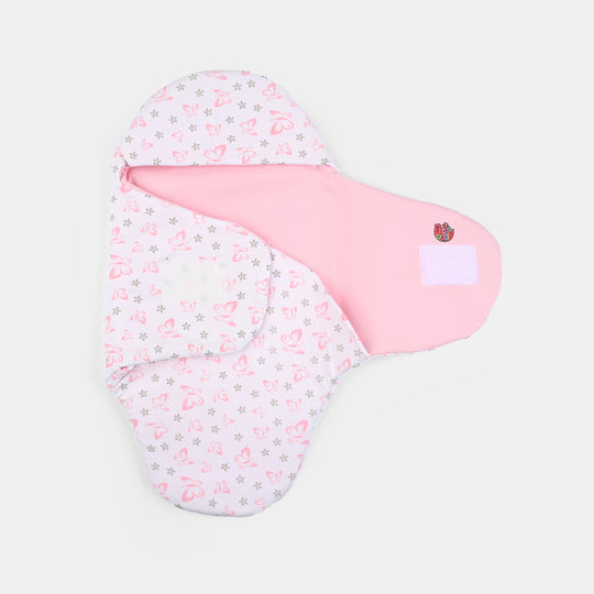 Infant Baby Foam Swaddle Butterfly | Light Pink