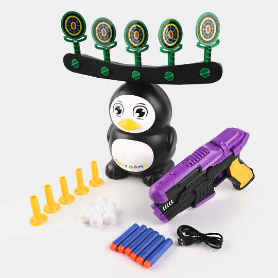 DIY Penguin Floating Target Shooting Carnival Game