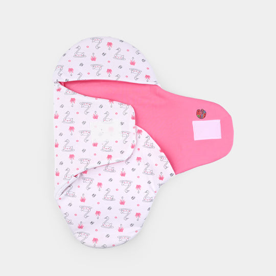 Infant Baby Foam Swaddle Duck | Pink