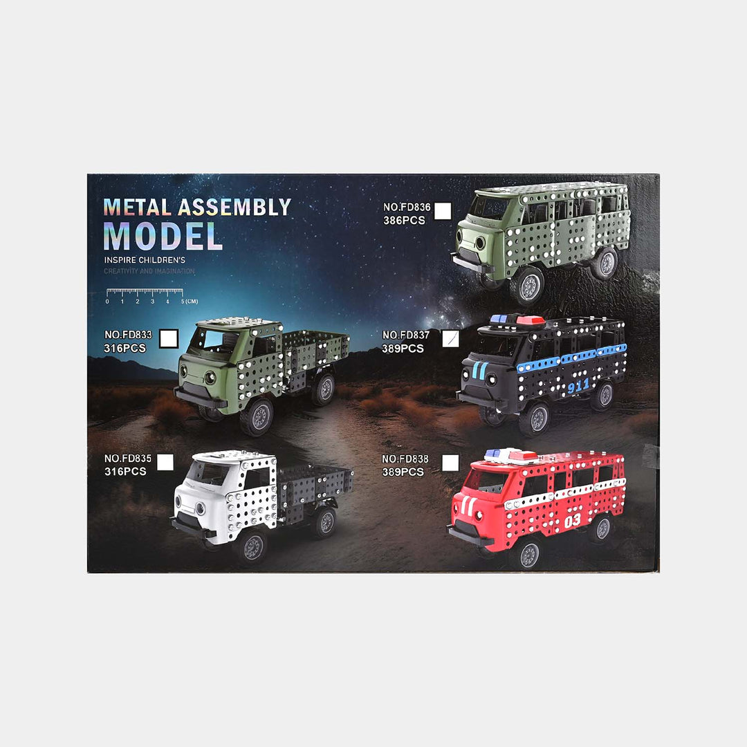 Educational Metal Assembly Model Truck | 389Pcs