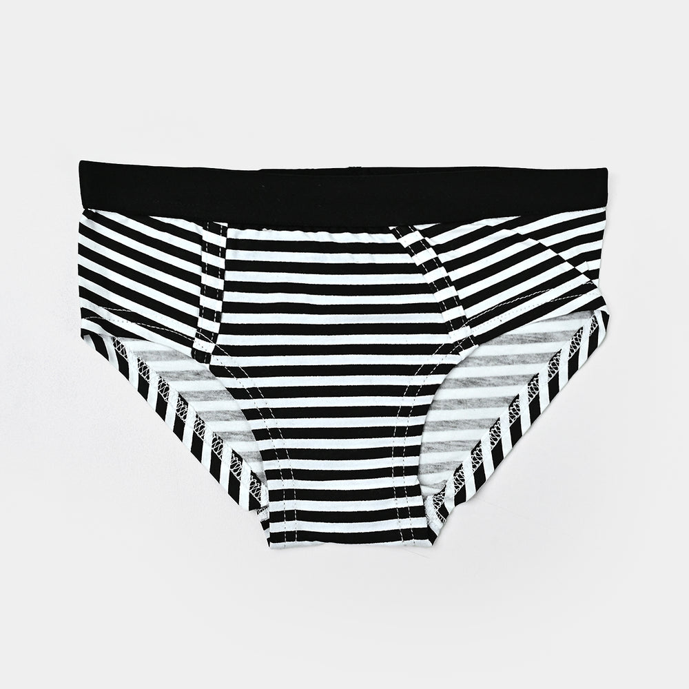 Boys Cotton Jersey Brief Pack of 2-White/Black