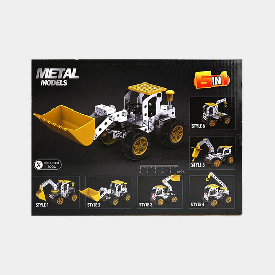 Educational Metal Construction Truck 6 IN 1 | 146Pcs