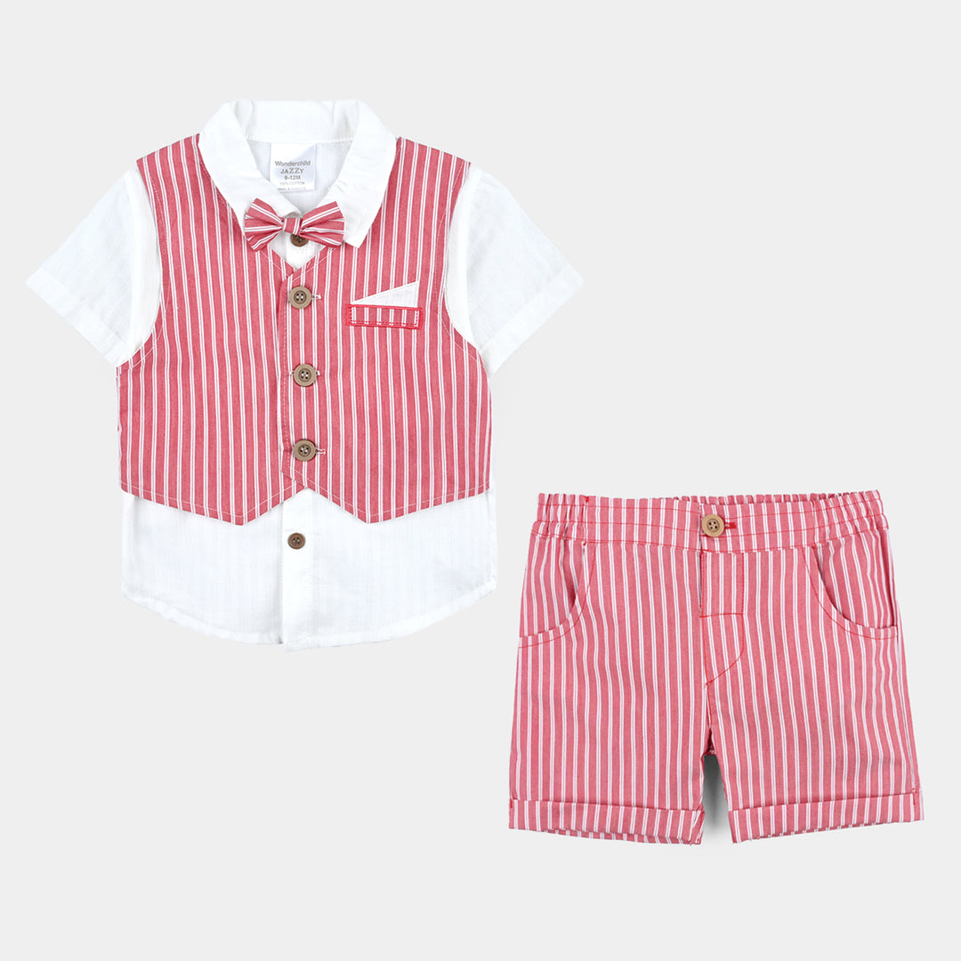 Infant Unisex Cotton Interlock Woven Suit