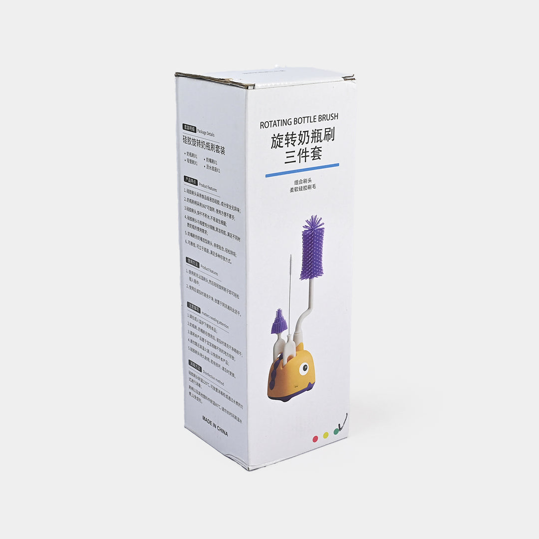 Rotating Bottle Feeder Brush with Stand