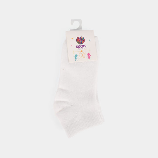 Socks Pack Of 2 Ankle Basic-White