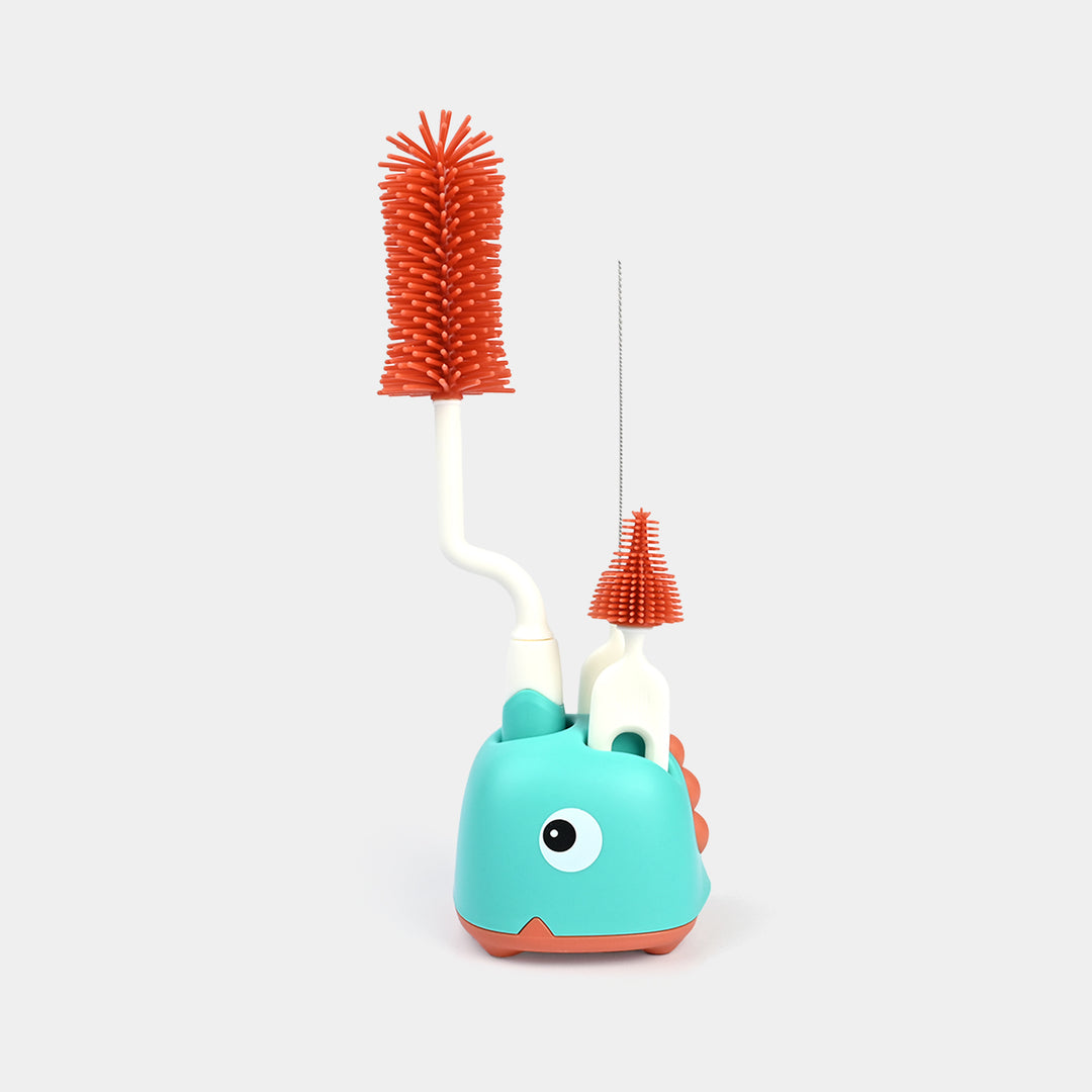 Rotating Bottle Feeder Brush with Stand