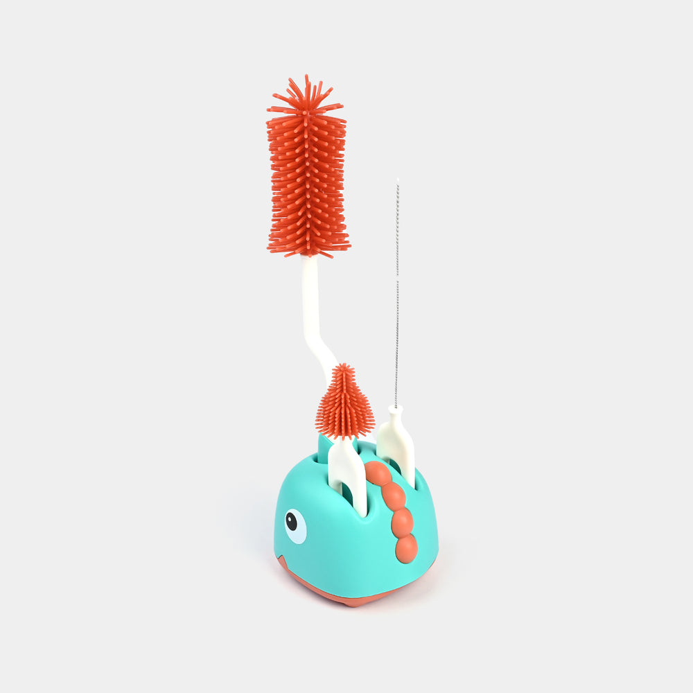 Rotating Bottle Feeder Brush with Stand