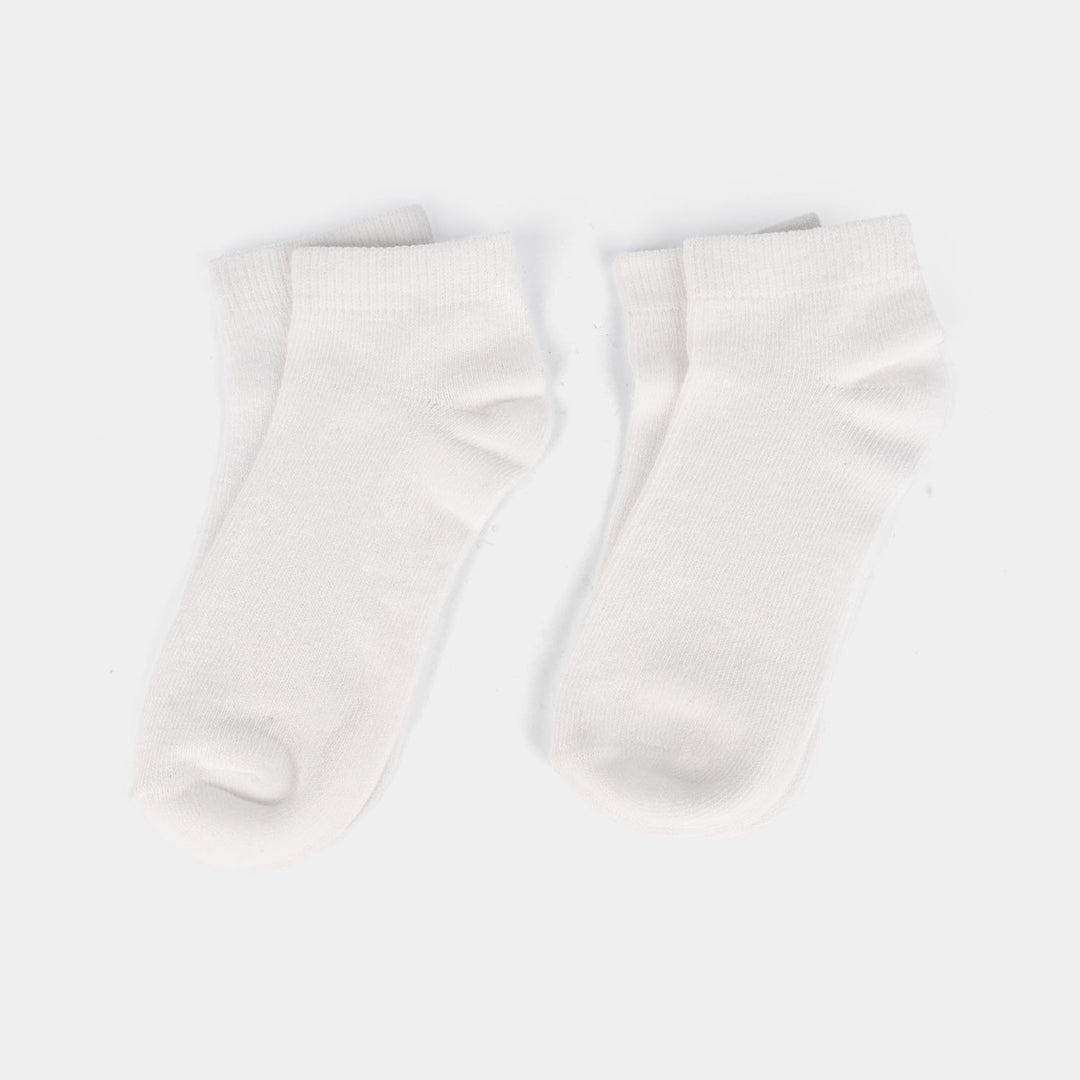 Socks Pack Of 2 Ankle Basic-White