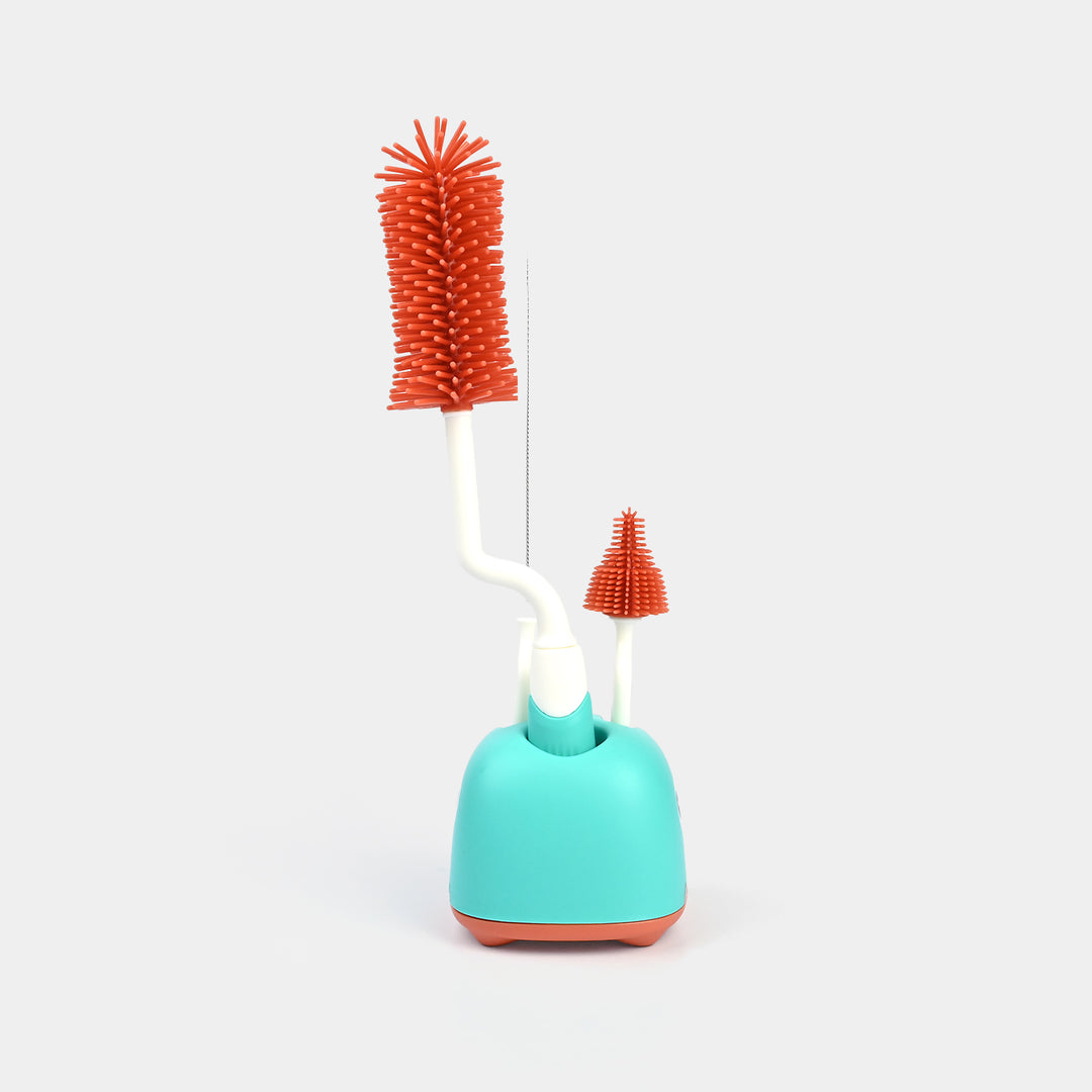 Rotating Bottle Feeder Brush with Stand